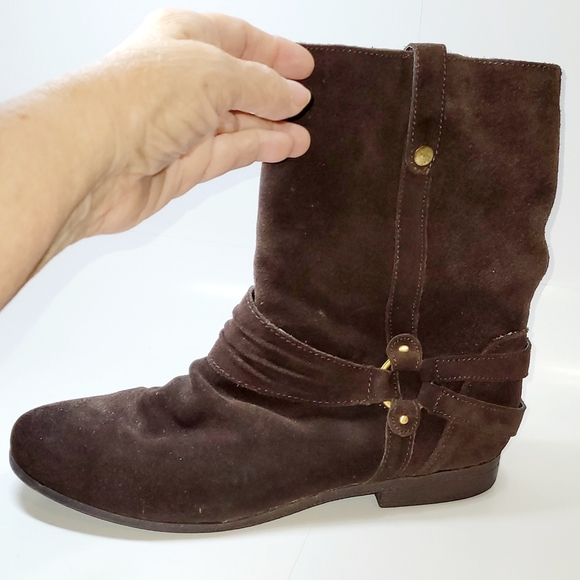 Sam & Libby Boots Suede, Brown, Women's Size 9, Style 2ML 0611 - Picture 2 of 10